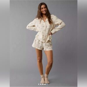 American Eagle Cotton Gauze Pajama Set